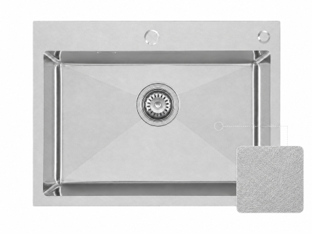 Roostevaba valamu LAVA 600x450,satiin